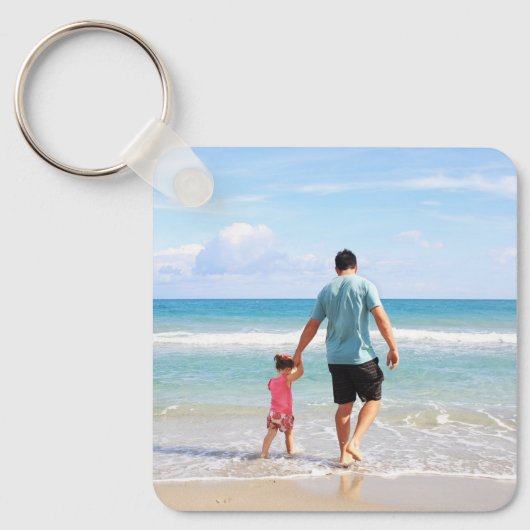 Fügen Sie Ihr eigenes Foto oder Textealuminium hin Schlüsselanhänger (Vorderseite)