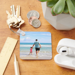 Fügen Sie Ihr eigenes Foto oder Textealuminium hin Schlüsselanhänger