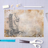 Fügen Sie Ihr eigenes Foto oder Wörterdecoupon hin Seidenpapier (Handwerk)