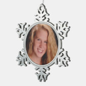 Fügen Sie Ihr eigenes Foto Schneeflocke Ornament h (Rechts)
