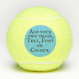 Fügen Sie Ihr eigenes Foto, Text, Schriftart oder  Tennisbälle