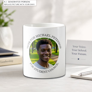 Fügen Sie Ihr eigenes Foto und den Titel der Wahlk Kaffeetasse