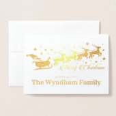 Fügen Sie Ihr eigenes Foto Weihnachten Weihnachtsm Folienkarte (Vorderseite mit Umschlag)