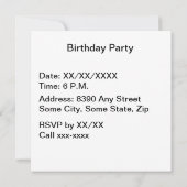 Fügen Sie Ihr eigenes Foto zu Party Hats und Ballo Einladung (Rückseite)