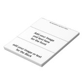 Fügen Sie Ihr eigenes Gastgeschenk hinzu: Blank Ca Notizblock (Rotiert)