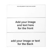 Fügen Sie Ihr eigenes Gastgeschenk hinzu: Blank Ca Notizblock (Vorderseite)