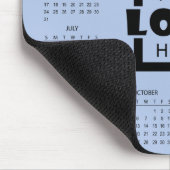 Fügen Sie Ihr eigenes Geschäft-Logo 2026 Kalender  Mousepad (Ecke)