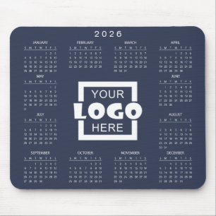 Fügen Sie Ihr eigenes Geschäft-Logo 2026 Kalender Mousepad
