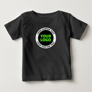 Fügen Sie Ihr eigenes Geschäftslogo oder ein hochg Baby T-shirt