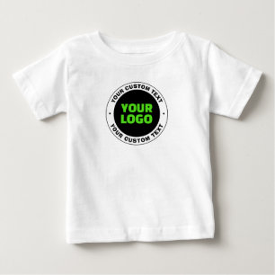 Fügen Sie Ihr eigenes Geschäftslogo oder ein hochg Baby T-shirt