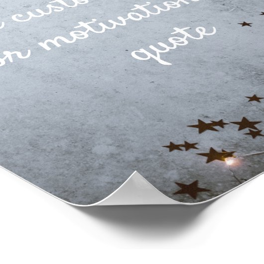 Fügen Sie Ihr eigenes individuelles Zitat-Poster h Poster (Ecke)