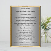 Fügen Sie Ihr eigenes Kiddush-Menü für Bar Bat Mit Menükarte (Stehend Vorderseite)