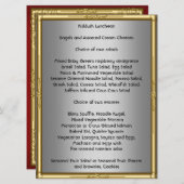 Fügen Sie Ihr eigenes Kiddush-Menü für Bar Bat Mit Menükarte (Vorne/Hinten)