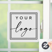 Fügen Sie Ihr eigenes Logo, abgerundetes Quadrat h Fensteraufkleber (Zuhause)