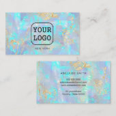 Fügen Sie Ihr eigenes Logo auf IMITATEN irisierend Visitenkarte (Vorne/Hinten)