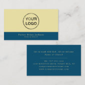 Fügen Sie Ihr eigenes Logo, Christentum, Religiöse Visitenkarte (Vorne/Hinten)