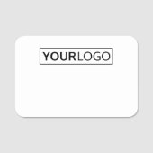 Fügen Sie Ihr eigenes Logo große trockene Löschung Namensschild (Vorderseite)