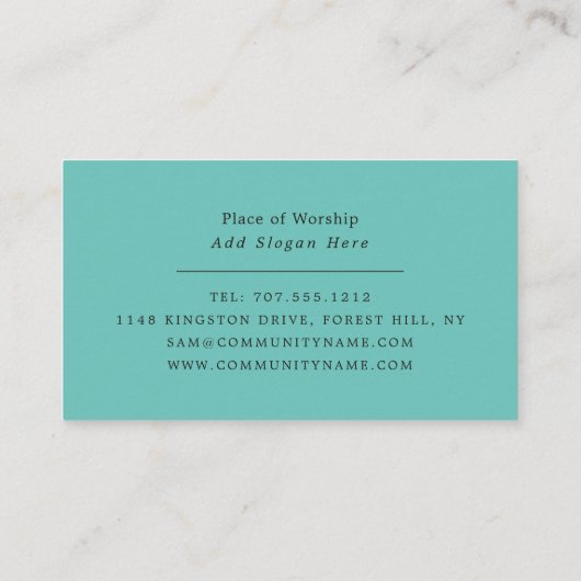 Fügen Sie Ihr eigenes Logo, Hinduismus, Religiöse Visitenkarte (Rückseite)