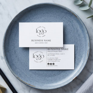 Fügen Sie Ihr eigenes Logo hinzu DIY-Branding Klei Visitenkarte