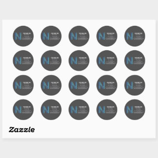 Fügen Sie Ihr eigenes Logo Kreis professionell sch Runder Aufkleber