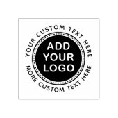 Fügen Sie Ihr eigenes Logo und Ihren eigenen Text Gummistempel (Prägung)