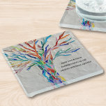 Fügen Sie Ihr eigenes Motivierend/inspirierendes Z Glasuntersetzer<br><div class="desc">Personalisieren Sie diesen stilvollen Untersetzer mit Ihrem Lieblings-Sprichwort oder Angebot. Es ist mit einem bunten Mosaikbaum des Lebens dekoriert. Klicken Sie auf Weitere Einstellungen,  um Schriftart,  Schriftart und Schriftart zu bearbeiten. Original Mosaik © Michele Davies.</div>