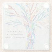 Fügen Sie Ihr eigenes Motivierend/inspirierendes Z Glasuntersetzer (Rückseite)