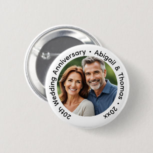 Fügen Sie Ihr eigenes Paar-Foto 20. Hochzeitstag h Button