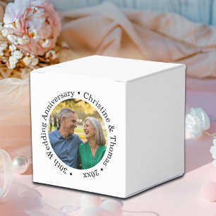 Fügen Sie Ihr eigenes Paar-Foto 30. Hochzeitstag h Geschenkschachtel