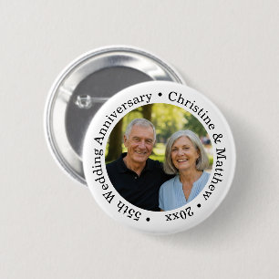 Fügen Sie Ihr eigenes Paar-Foto 55. Hochzeitstag h Button