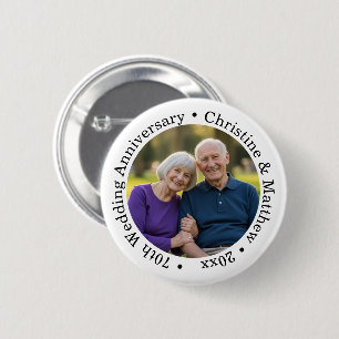 Fügen Sie Ihr eigenes Paar-Foto 70. Hochzeitstag h Button