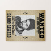 Fügen Sie IHR eigenes Portrait Spaß Wild West gewo Puzzle (Horizontal)