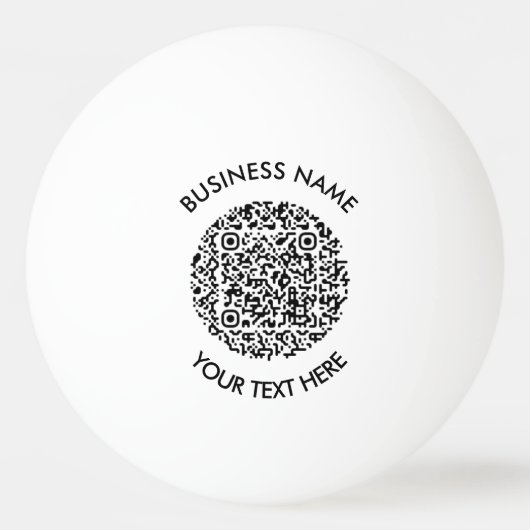 Fügen Sie Ihr eigenes QR-Code-Logo Minimal einfach Tischtennisball (Vorderseite)