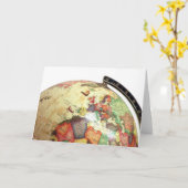 FÜGEN SIE IHR EIGENES TEXT-Globe HINZU Karte (Gelbe Blume)