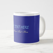Fügen Sie Ihr eigenes Textslogan Minimalistisch Mo Jumbo-Tasse (Vorderseite Rechts)