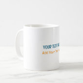 Fügen Sie Ihr eigenes Textslogan Minimalistisch Mo Kaffeetasse (Vorderseite Links)