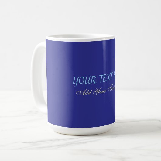 Fügen Sie Ihr eigenes Textslogan Minimalistisch Mo Kaffeetasse (Vorderseite Links)