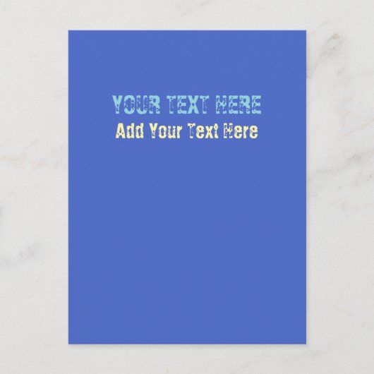 Fügen Sie Ihr eigenes Textslogan Minimalistisch Mo Postkarte (Vorderseite)
