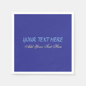 Fügen Sie Ihr eigenes Textslogan Minimalistisch Mo Serviette (Vorderseite)