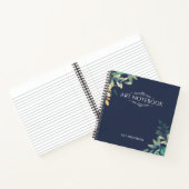 Fügen Sie Ihr eigenes Thema und Ihren Namen mit de Notizblock (Innenseite)