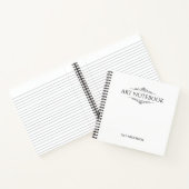 Fügen Sie Ihr eigenes Thema und Ihren Namen mit de Notizblock (Innenseite)