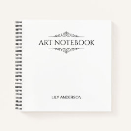 Fügen Sie Ihr eigenes Thema und Ihren Namen mit de Notizblock