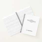 Fügen Sie Ihr eigenes Thema und Ihren Namen mit de Notizblock (Innenseite)