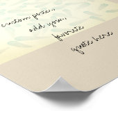 Fügen Sie Ihr eigenes Zitat Poster Aquarelldesign (Ecke)