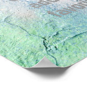 fügen Sie Ihr eigenes Zitat Poster gebrochen Stucc (Ecke)