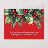 Fügen Sie Ihr eigenes Zitat Weihnachten botanische (Vorderseite)