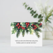 Fügen Sie Ihr eigenes Zitat Weihnachten botanische (Stehend Vorderseite)