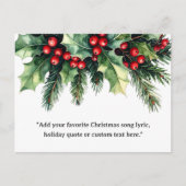 Fügen Sie Ihr eigenes Zitat Weihnachten botanische (Vorderseite)