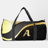 Fügen Sie Ihr erstes Gold Ribbon Design auf schwar Duffle Bag (Vorderseite)