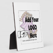 Fügen Sie Ihr FirmenLOGO als Kunden- oder Mitarbei Fotoplatte (Seite)